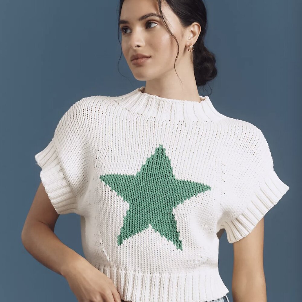 Anthropologie The Pippa Mock-Neck Sweater by Maeve: Extended Shoulder Edition
